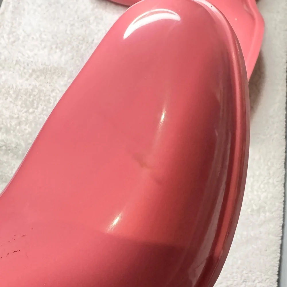 Coach Womens rain boots size 8, pink, with signature coach logo sock upper - Picture 10 of 10